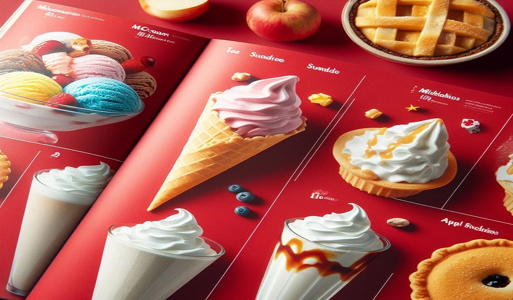 McDonald's dessert menu in Australia