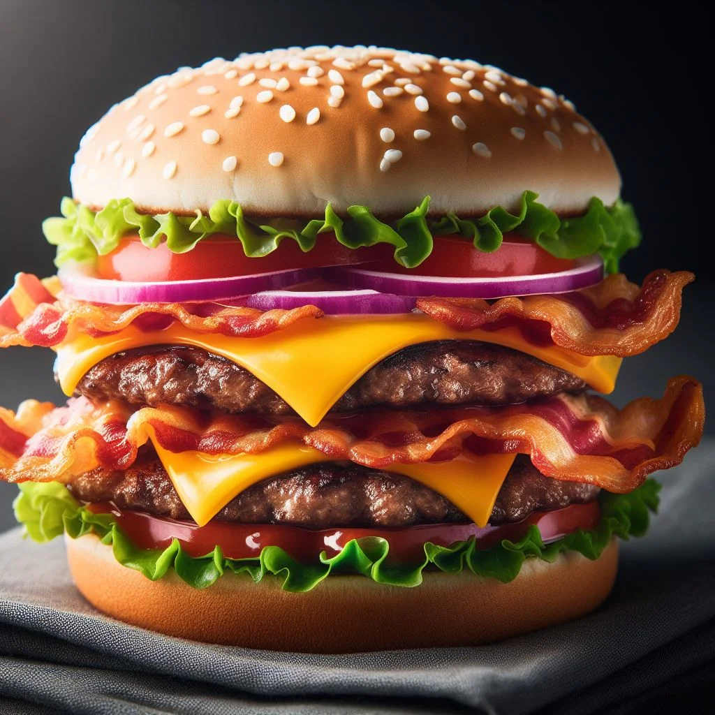 McDonald's Double Bacon CheeseBurger : Twice the Bacon, Twice the Flavor!