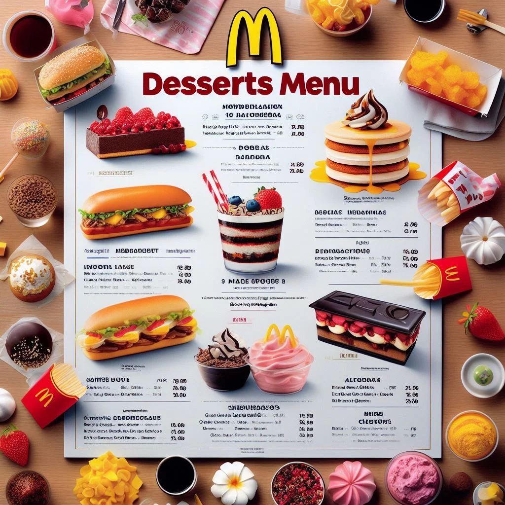 McDonalds Dessert Menu prices In singapore