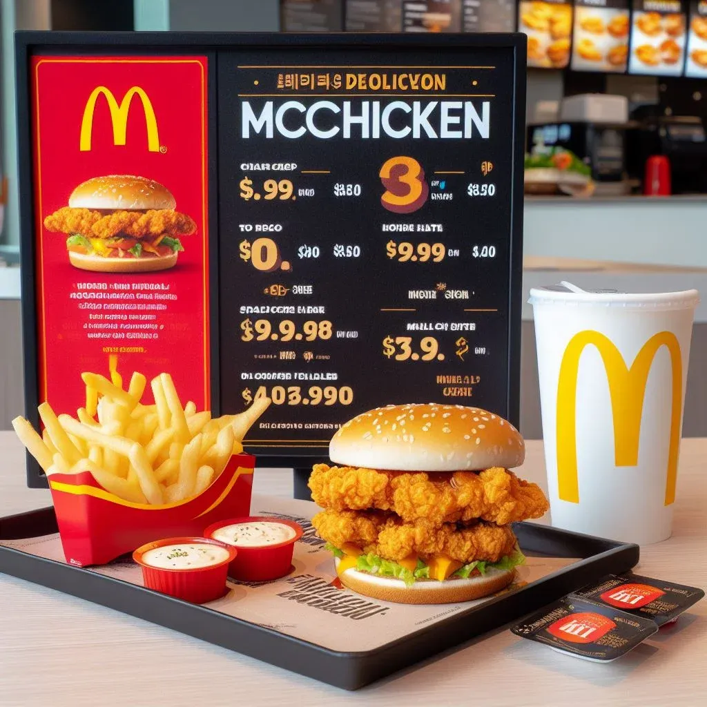 McChicken Meal Menu Prices in Singapore