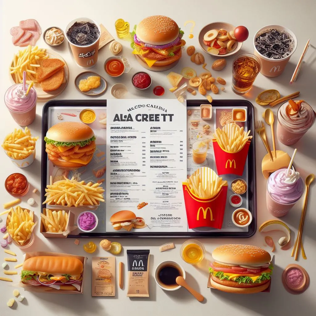 McDonald's Ala Carte Singapore