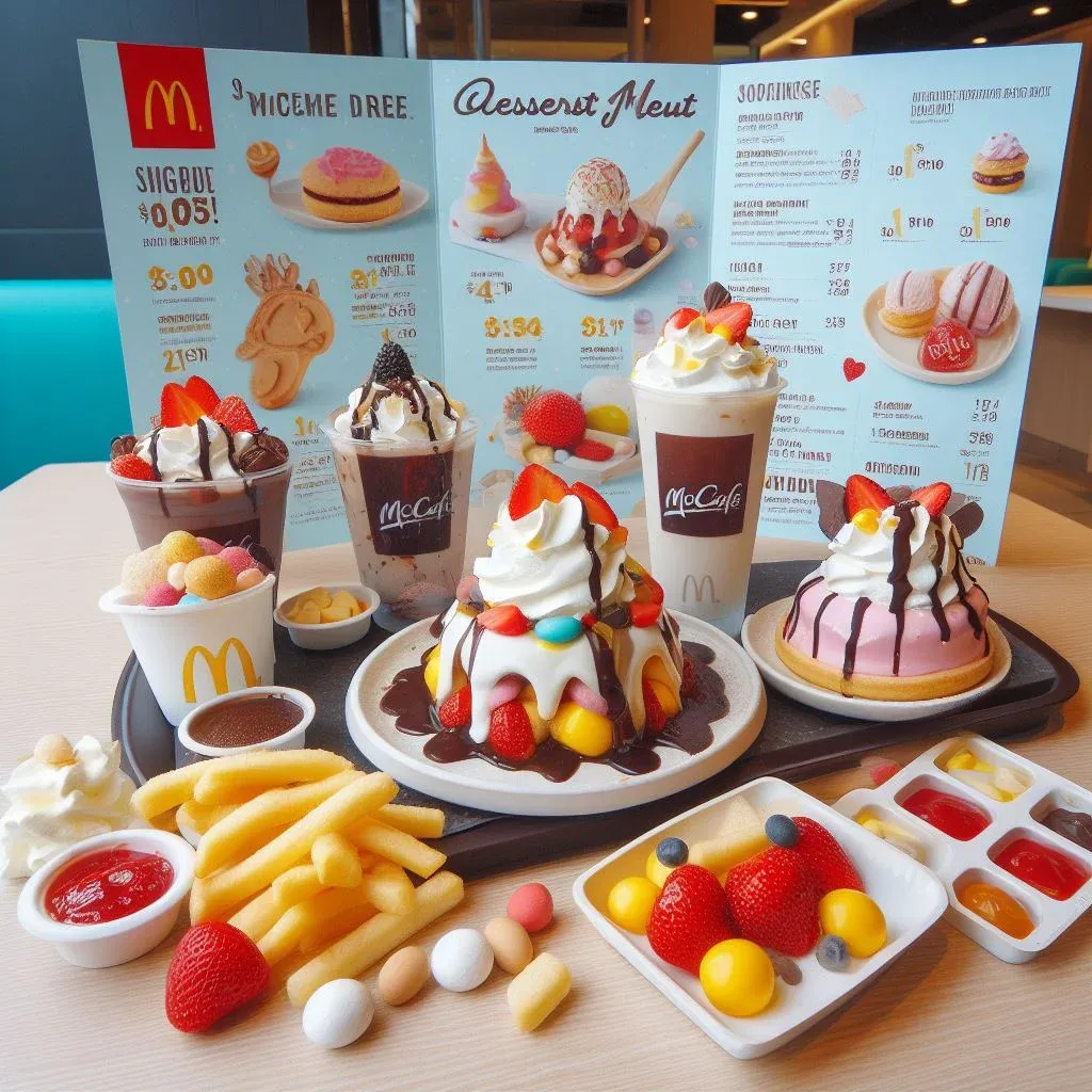 McDonalds Dessert Menu Prices in Singapore
