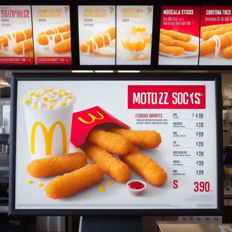 McDonald’s Mozzarella Sticks Menu Prices In Canada [2024]