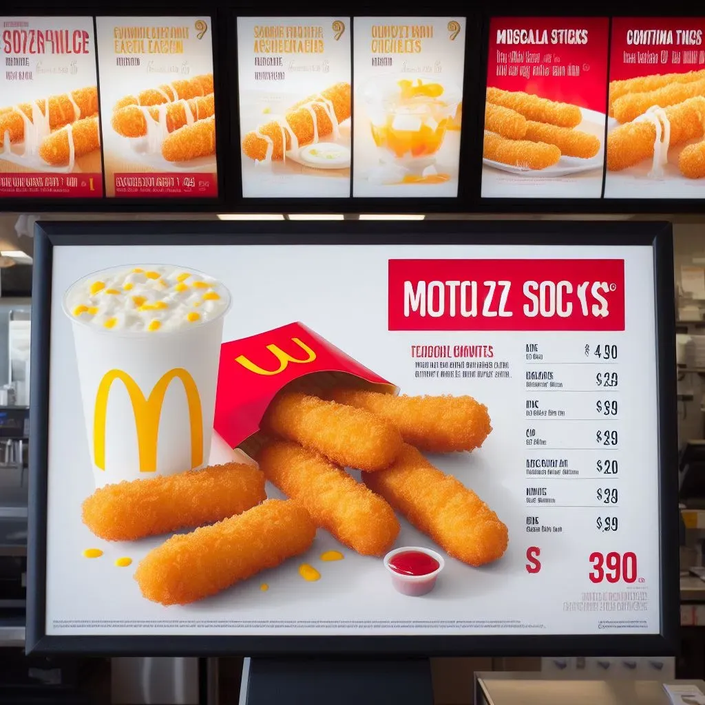 McDonald's Mozzarella Sticks Menu Prices In Canada