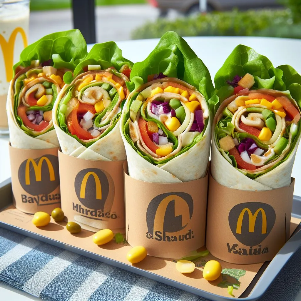 McDonalds Wrap & Salads Menu UK