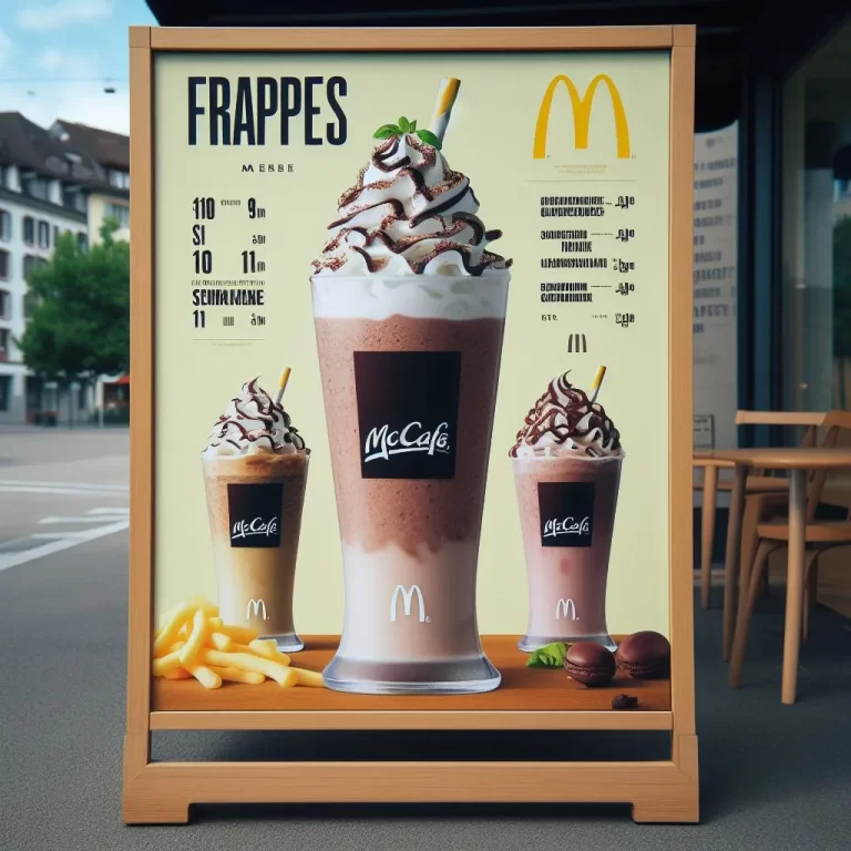Mcdonalds frappes menu prices in Switzerland [2024 Updated]