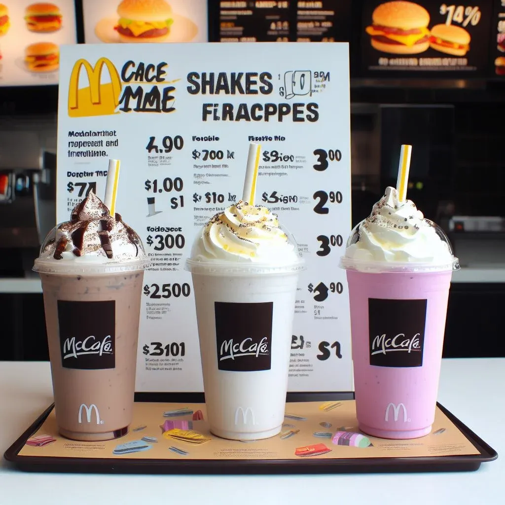 McDonald’s Shakes And Frappes Menu In Singapore