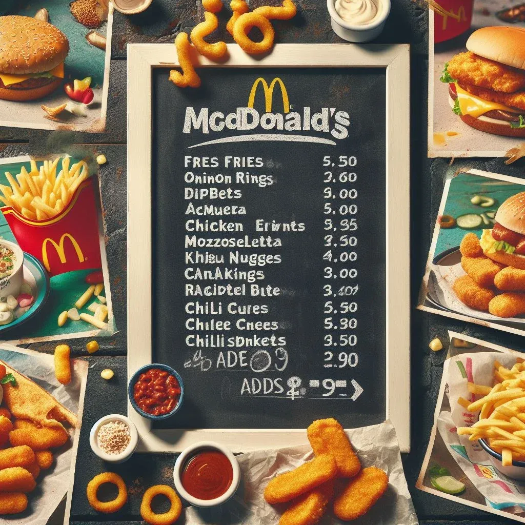 McDonald's Sides Menu Prices In Ireland