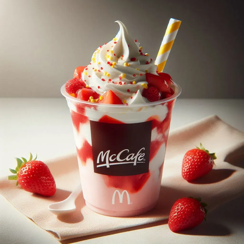McDonald's Strawberry Sundae