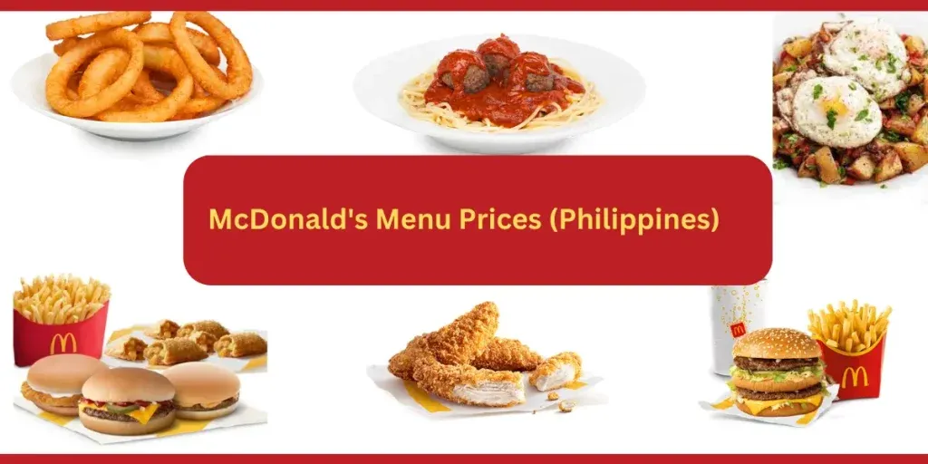 Mcdo Menu price in Philippines